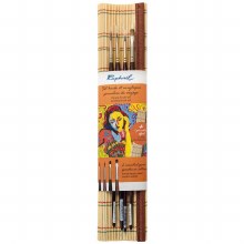 Raphael Bamboo Long Handle Brush Roll